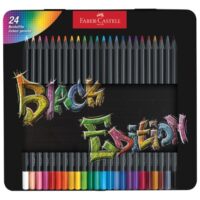 Boje drvene 24boje metalna kutija black edition faber castell 116425 (48578)