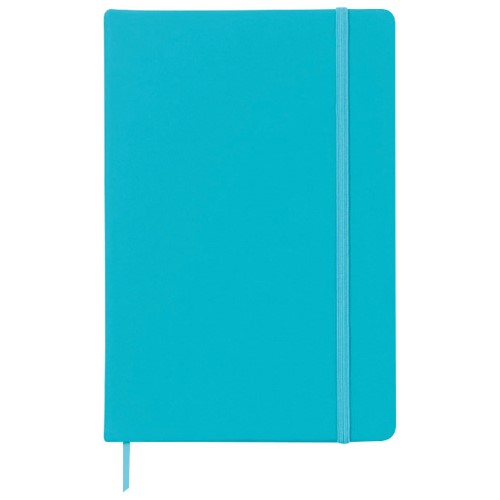 Notes A5 crte 96l šamoa s gumicom midoceanbrands mo180412 tirkizni (48641)