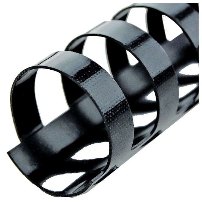 Spirala plastična fi 19mm pk100 gbc,4028601 crna (48666)