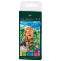 Set pitt artist brush b 6boja springtime faber castell 167177 blister (48899)
