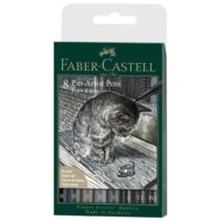 Set pitt artist pk8 gray&black faber castell 167171 blister (48908)