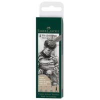 Set pitt artist pk4 faber castell 167169 warm gray iv blister (48909)