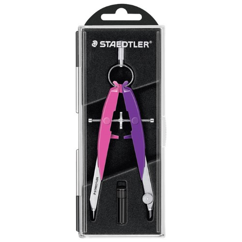 Šestar s preciznim podešavanjem mars comfort neon staedtler 556 00-n2 rozo/ljubičasti blister (49159)