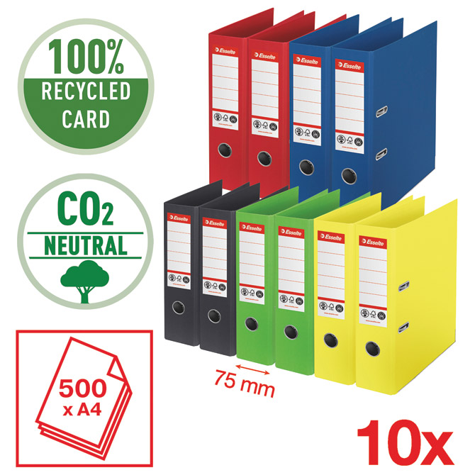 Registrator A4 široki samostojeći co2 neutral vivida esselte 627571 sortirano (49215)