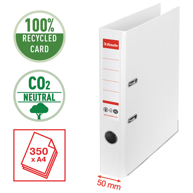 Registrator A4 uski samostojeći co2 neutral vivida esselte 627577 bijeli (49221)