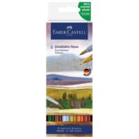 Marker obostrani akvarel 6boja tuscany goldfaber faber castell 164521 sortirano blister (49274)