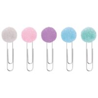 Spajalice ručne velike s pomponom pastel pk6 knorr prandell 21-2681101 blister (49363)