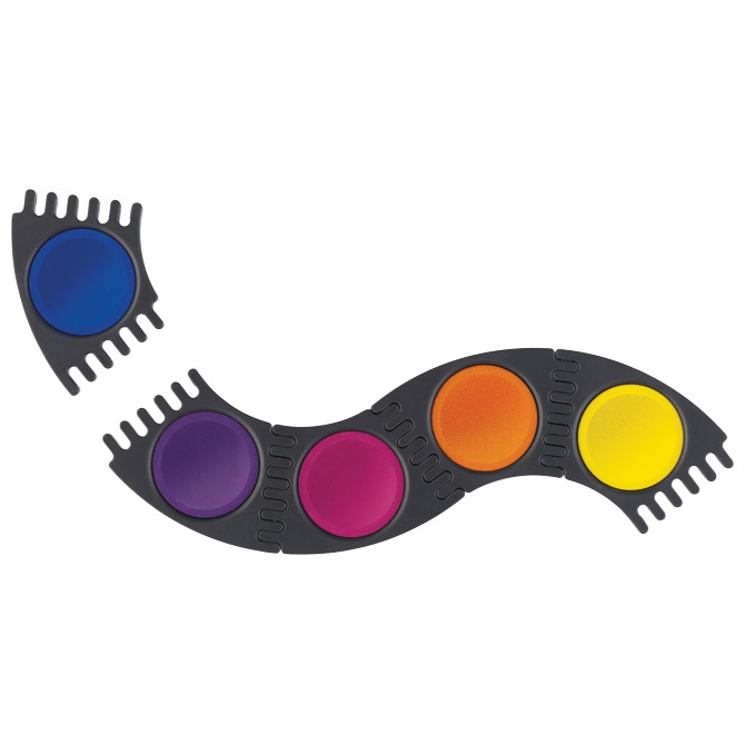 Boja vodena fi 24mm 24boje plus bijela tempera connector faber castell 125031 (49386)