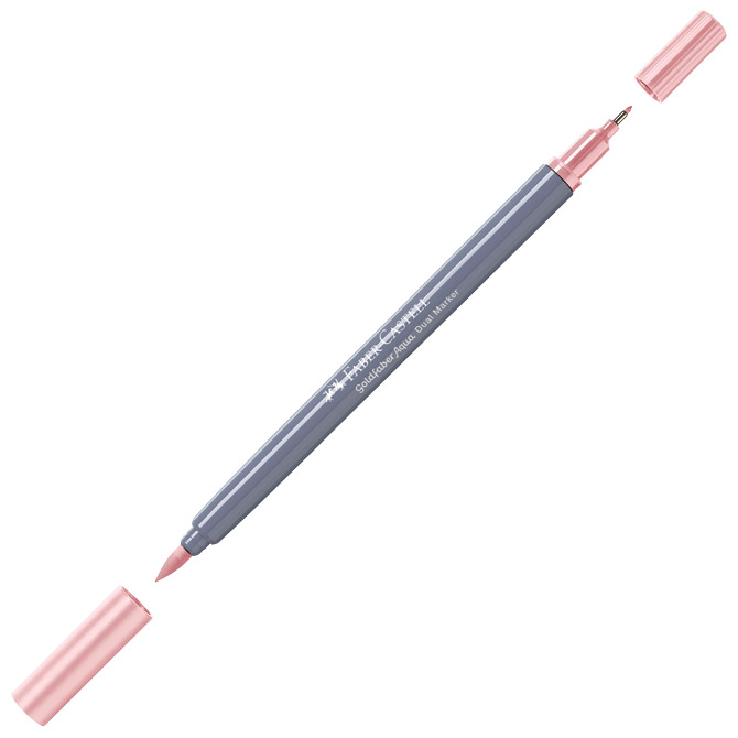 Marker obostrani akvarel 6boja lettering goldfaber faber castell 164524 sortirano blister (49390)