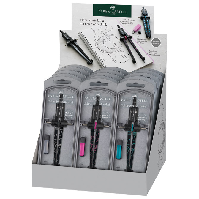 Šestar s preciznim podešavanjem plus mine twister faber castell 574472 sortirano blister (49437)