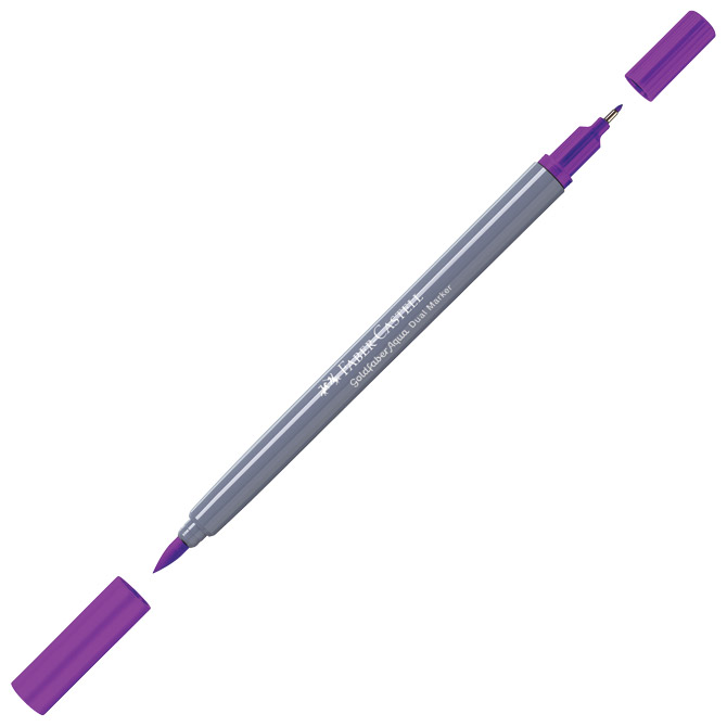 Marker obostrani akvarel 12boja goldfaber faber castell 164612 sortirano blister (49635)