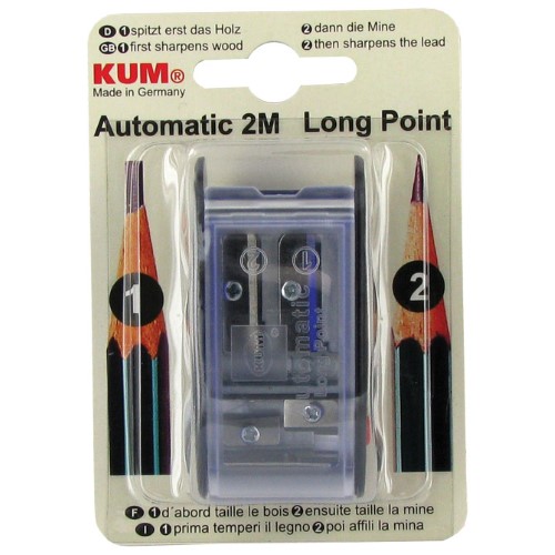 Šiljilo metalno 4rupe-za olovke i 2mm tehničke automatic as2m kum,1053122 pla/pro blister (49986)