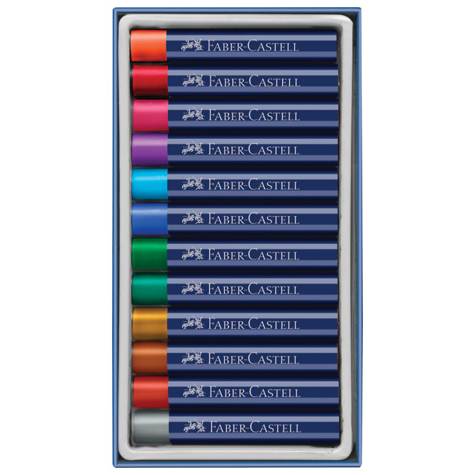 Pastele uljne 12boja metallic creative studio faber castell 127014 (50140)