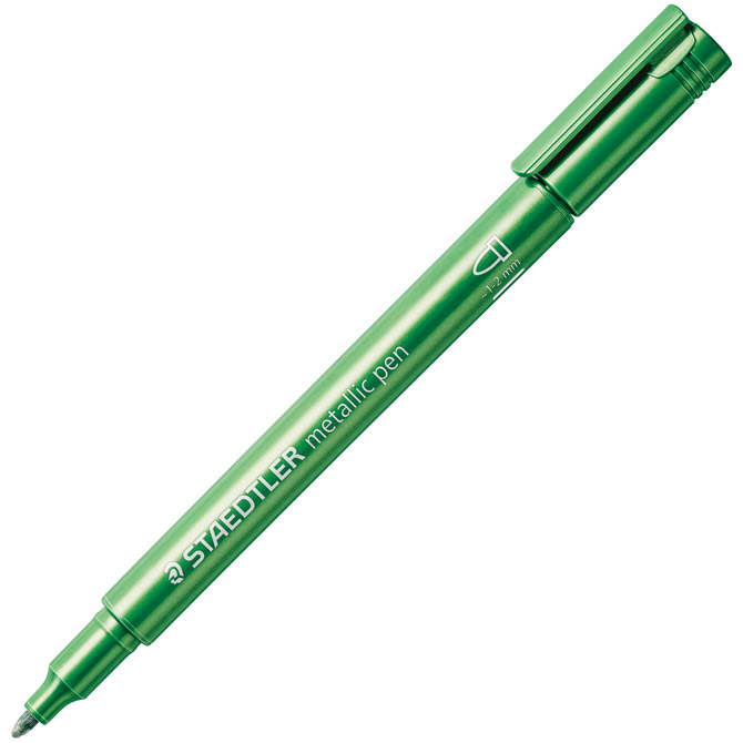 Marker nepermanentni 1-2mm metallic pen staedtler 8323-553 zeleni (50751)