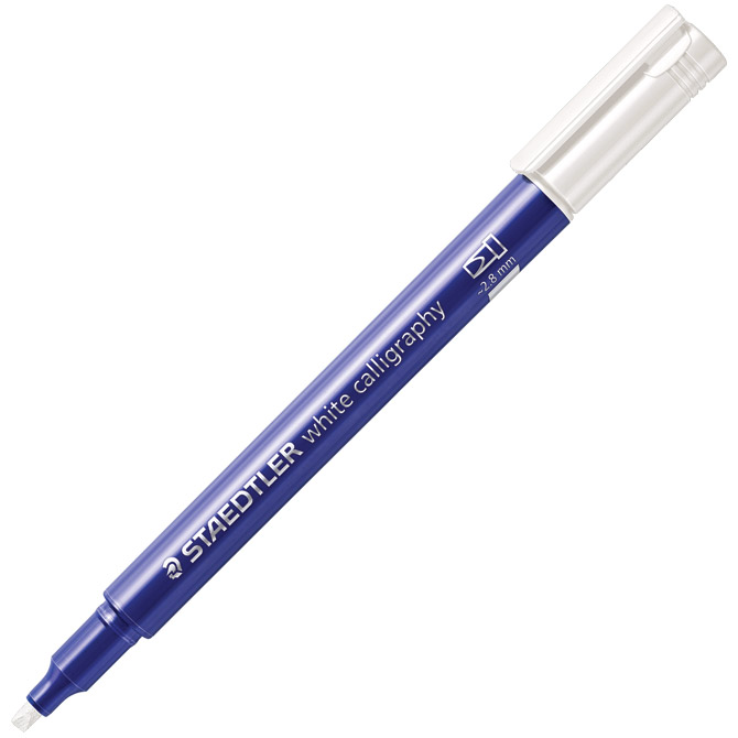 Marker nepermanentni 2,8mm metallic calligraphy staedtler 8325-0 bijeli (50757)