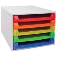 Kutija s 5 ladica (sort boje) linicolor exacompta 221098d siva (50828)