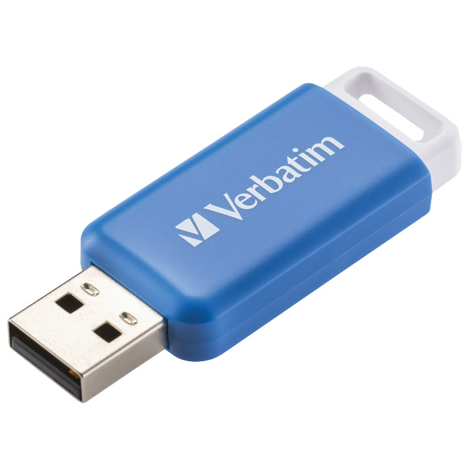 Memorija USB 64gb 2,0 databar verbatim 49455 plava blister (50887)