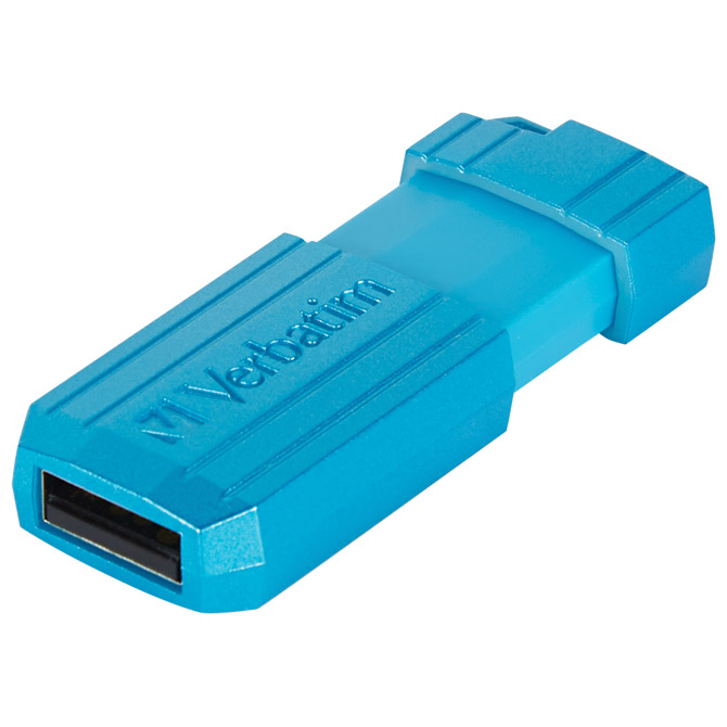 Memorija USB 64gb 2,0 pinstripe verbatim 49961 plava blister (50891)