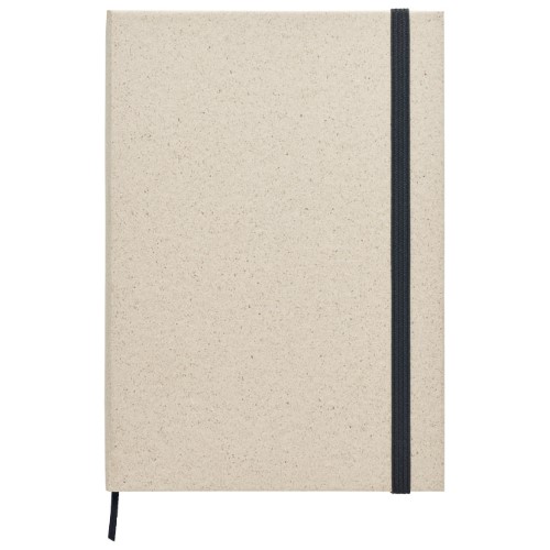 Notes A5 crte 80l od recikliranog papira i trave s gumicom midoceanbrands mo6542-13 natur (50899)