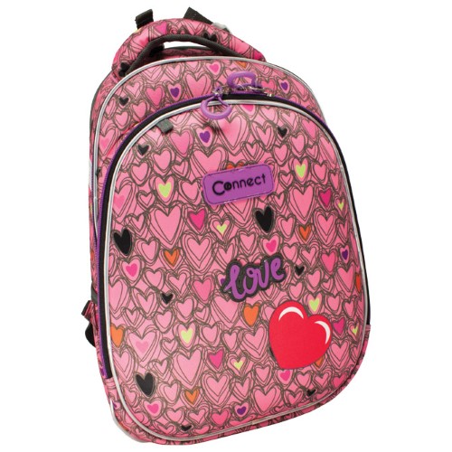 Ruksak školski anatomski lagan xt pink love 23,connect (51165)