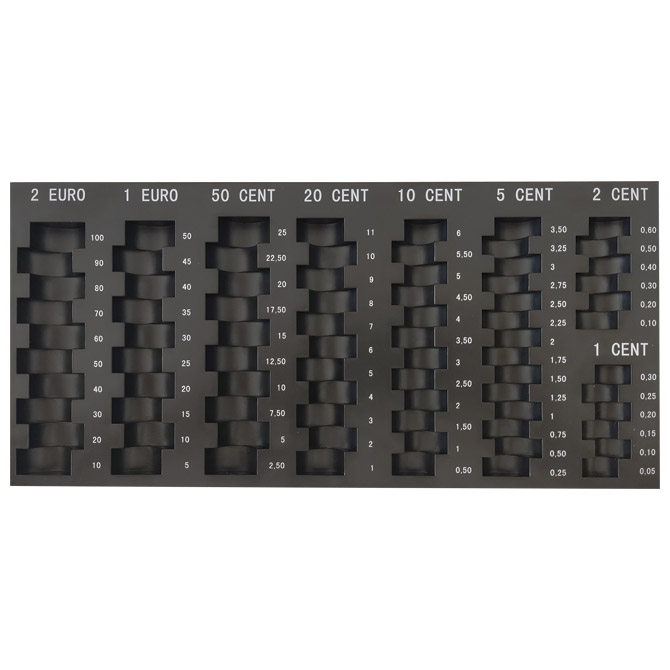 Podložak za kovanice eur 314x147x19mm sbo 075 (51298)