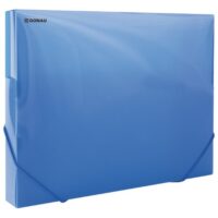 Mapa s gumicom hrbat-30mm A4 pp donau 8545002pl-10 prozirno mat plava (51328)