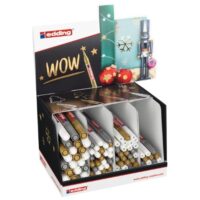 Stalci puni s markerima permanentnim sjajnim lakirajućim pk81 xmas edding (51398)