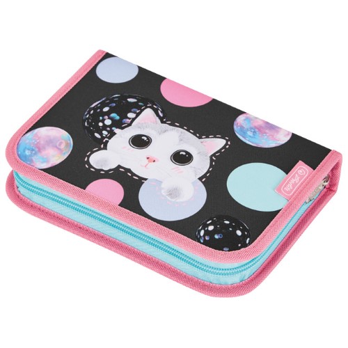 Pernica puna 1zip 2preklopa cute cat herlitz 50043286 (51502)