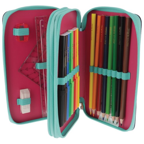 Pernica puna 2zipa pink star herlitz 50043354 (51506)