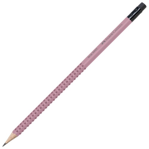 Olovka grafitna b s gumicom grip 2001 faber castell 217237 roza (51538)