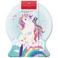 Flomaster školski 33boje u metalnoj kutiji connector unicorn faber castell 155544 (51547)