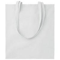 Vrećice za kupovinu pamučna 38x42cm-duge ručke midoceanbrands mo9268-06 bijela (51601)
