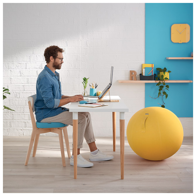 Jastuk za stolicu ergonomski ergo cosy leitz 52840061 plavi (51630)