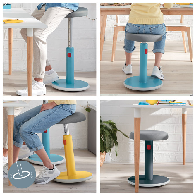 Stolica ergonomska sit-stand 2u1 ergo cosy active leitz 65180061 plava (51648)
