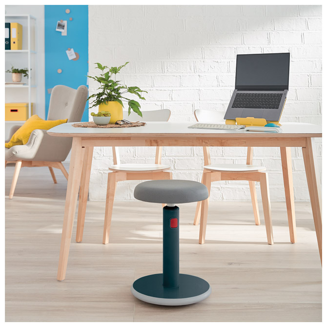 Stolica ergonomska sit-stand 2u1 ergo cosy active leitz 65180089 tamno siva (51649)