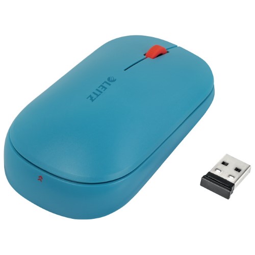 Miš USB 3tipke optički bežični cosy leitz 65310061 plavi (51652)