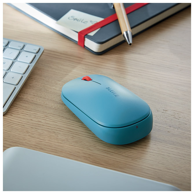 Miš USB 3tipke optički bežični cosy leitz 65310061 plavi (51652)