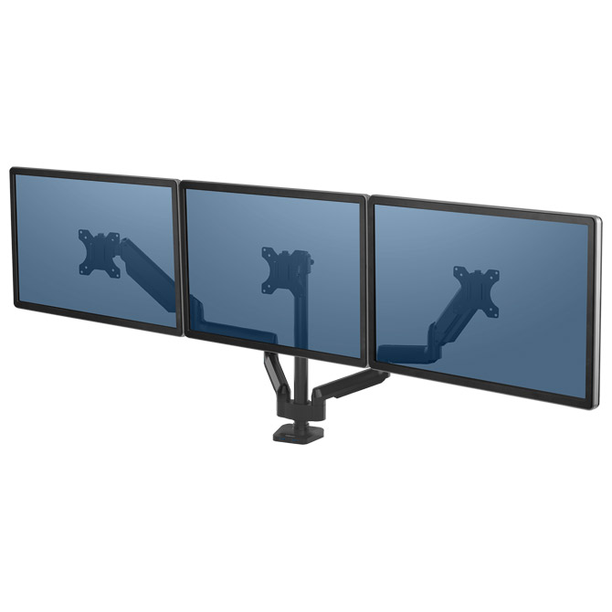 Držač za monitor trostruki platinum fellowes 8042601 crni (51683)