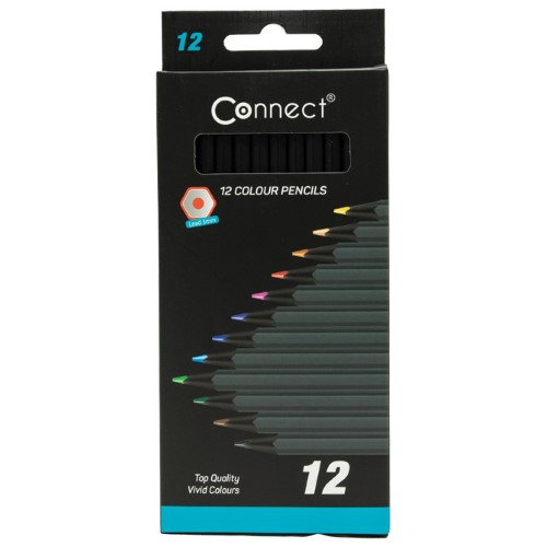 Boje drvene 12boja black connect blister (51701)