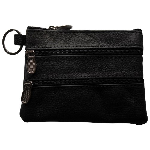 NOVČANIK ZA SITAN NOVAC KOŽNI UNISEX S ALKICOM 30442 CRNI * DO ISTEKA ZALIHA (51829)
