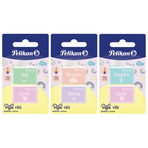 Gumica pastel pk2 pelikan 606196 blister (51844)