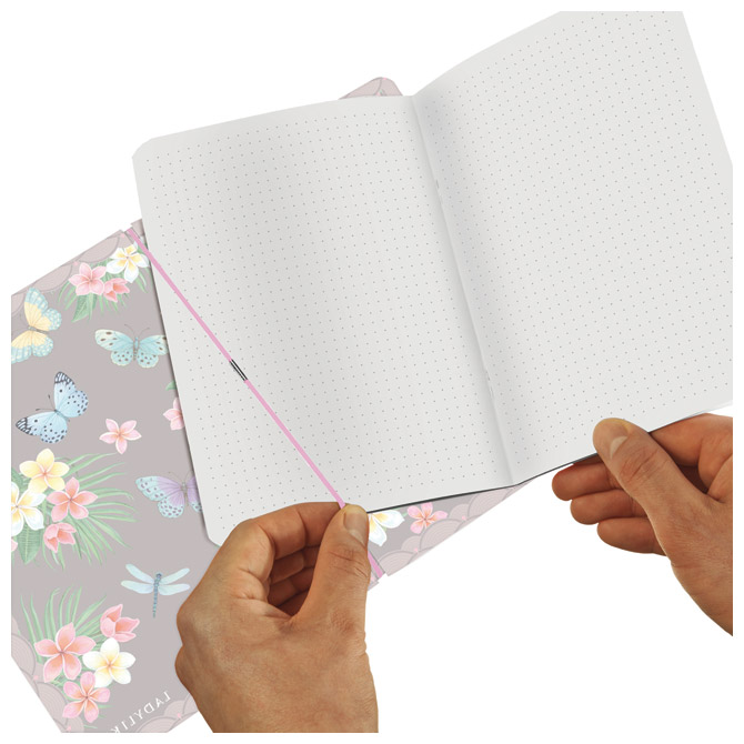 Notes A5 crte (isprekidane) 40l 80g s gumicom ladylike butterflies herlitz 50044290 (51850)