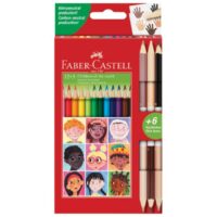 Boje drvene 12boja trokutaste plus 3boje drvene obostrane skin faber castell 511514 blister (52133)