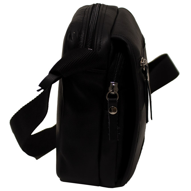 Torba kožna muška (na rame) m&b 701 crna (52191)