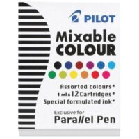 Tinta za nalivpero patrone parallel pen pk12 pilot ic-p3-ast sortirano (52211)