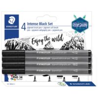 Set pigment art intense black pk4 design journey staedtler 37 bk4-1 blister (52242)