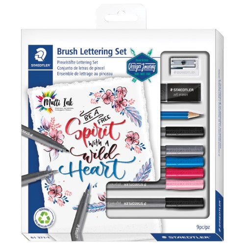 Set brush lettering pk9 design journey staedtler 61 371-1 (52243)