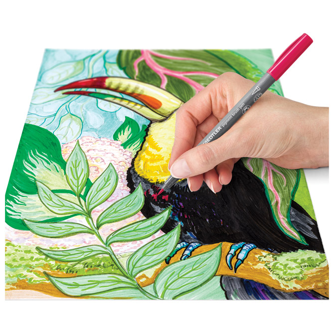 Set line art&botanical pk10 design journey staedtler 61 371-2 (52245)