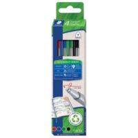 Flomaster fineliner 0,3mm pk4 reciklirani triplus staedtler 334 rc4 sort (52252)