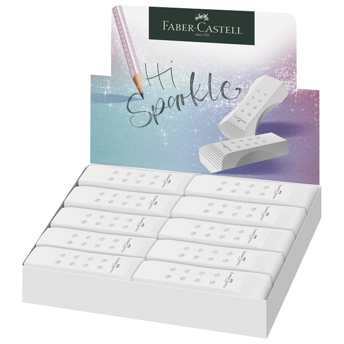 Gumica rollon sparkle faber castell 187320 bijela (52364)